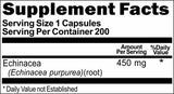 BUY 1 GET 2 FREE Echinacea Purpurea Root 450mg 200 Capsules
