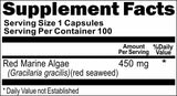 BUY 1 GET 2 FREE Red Marine Algae 450mg 100 or 200 Capsules