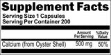 BUY 1 GET 2 FREE Oyster Shell 500mg 200 Capsules