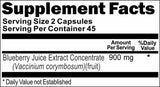 BUY 1 GET 2 FREE Blueberry Juice Extract Concentrate 900mg 100 Capsules