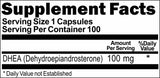 BUY 1 GET 2 FREE DHEA 100mg 100 or 200 Capsules