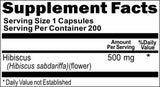 BUY 1 GET 2 FREE Hibiscus Flower 500mg 200 Capsules