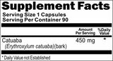 BUY 1 GET 2 FREE Catuaba 450mg 90 Capsules