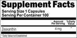 BUY 1 GET 2 FREE Zeaxanthin 4mg 100 Capsules