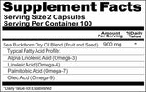 BUY 1 GET 2 FREE Sea Buckthorn 900mg 200 Capsules
