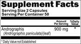 BUY 1 GET 2 FREE Andrographis 900mg 100 or 200 Capsules