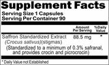 BUY 1 GET 2 FREE Saffron Standardized Extract 88.5mg 90 or 180 Capsules