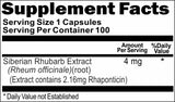 BUY 1 GET 2 FREE Siberian Rhubarb Extract 4mg 100 or 200 Capsules
