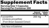 BUY 1 GET 2 FREE Fucoxanthin 200mg 200 Capsules