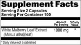 BUY 1 GET 2 FREE White Mulberry Leaf Extract 1000mg 200 Capsules