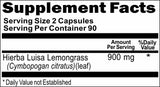 BUY 1 GET 2 FREE Hierba Luisa Lemongrass 900mg 180 Capsules