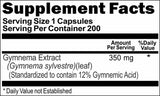 BUY 1 GET 2 FREE Gymnema Leaf Extract 350mg 200 Capsules