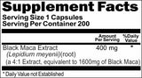 BUY 1 GET 2 FREE Black Maca Extract Equivalent 1600mg 200 Capsules