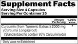BUY 1 GET 2 FREE Curcumin 2000mg 100 or 200 Capsules