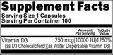 BUY 1 GET 2 FREE Vitamin D3 (Emulsified Dry) 10000 IU 100 or 200 Capsules