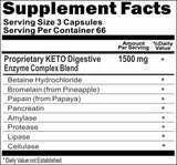 50% off Price KETO Digestive Enzyme Complex 200 Capsules 1 or 3 Bottle Price