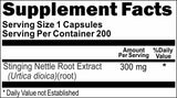 BUY 1 GET 2 FREE Stinging Nettle Root Extract 300mg 200 Capsules