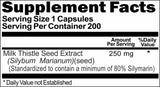 BUY 1 GET 2 FREE Milk Thistle Extract 250mg 200 Capsules