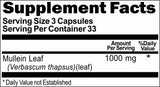 BUY 1 GET 2 FREE Mullein Leaf 1000mg 100 or 200 Capsules
