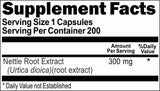BUY 1 GET 2 FREE Nettle Root Extract 300mg 200 Capsules