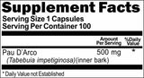 BUY 1 GET 2 FREE Pau D'Arco 500mg 100 Capsules