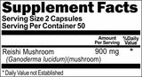 BUY 1 GET 2 FREE Reishi Mushroom 900mg 100 or 200 Capsules