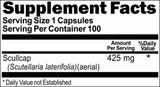 BUY 1 GET 2 FREE Scullcap 425mg 100 Capsules