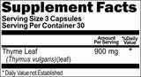 BUY 1 GET 2 FREE Thyme Leaf 900mg 90 Capsules