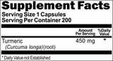 BUY 1 GET 2 FREE Turmeric 450mg 200 Capsules