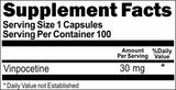 BUY 1 GET 2 FREE Vinpocetine 30mg 100 or 200 Capsules