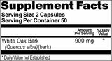 BUY 1 GET 2 FREE White Oak Bark 900mg 100 Capsules