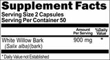 BUY 1 GET 2 FREE White Willow Bark 900mg 100 Capsules
