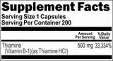 BUY 1 GET 2 FREE B-1 500mg 200 Capsules