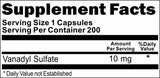 BUY 1 GET 2 FREE Vanadyl Sulfate 10mg 200 Capsules