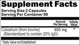 BUY 1 GET 2 FREE Colostrum 650mg 180 Capsules