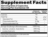 BUY 1 GET 2 FREE Borage Oil Concentrate Emulsified Dry 1000mg 200 Capsules