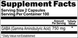 BUY 1 GET 2 FREE GABA 750mg 200 Capsules