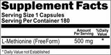 BUY 1 GET 2 FREE L-Methionine Free Form 500mg 180 Capsules