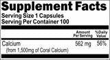 BUY 1 GET 2 FREE Triple Strength Coral Calcium 1500mg 100 or 200 Capsules
