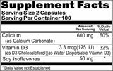 BUY 1 GET 2 FREE Calcium Carbonate 600mg + Vit D and Soy Iso 200 Capsules
