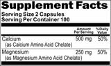 BUY 1 GET 2 FREE Chelated Calcium and Magnesium 500mg/250mg 200 Capsules