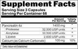 BUY 1 GET 2 FREE Pancreatin 1400mg 200 Capsules