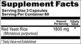 BUY 1 GET 2 FREE Super Red Yeast Rice 1800mg 180 Capsules