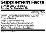BUY 1 GET 2 FREE Phosphatidylserine 1000mg 100 or 200 Capsules