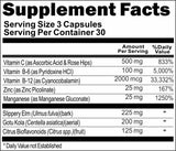 BUY 1 GET 2 FREE Fatigue Relief 90 Capsules