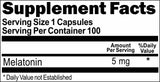 BUY 1 GET 2 FREE  Melatonin 5mg 100 or 200 Capsules