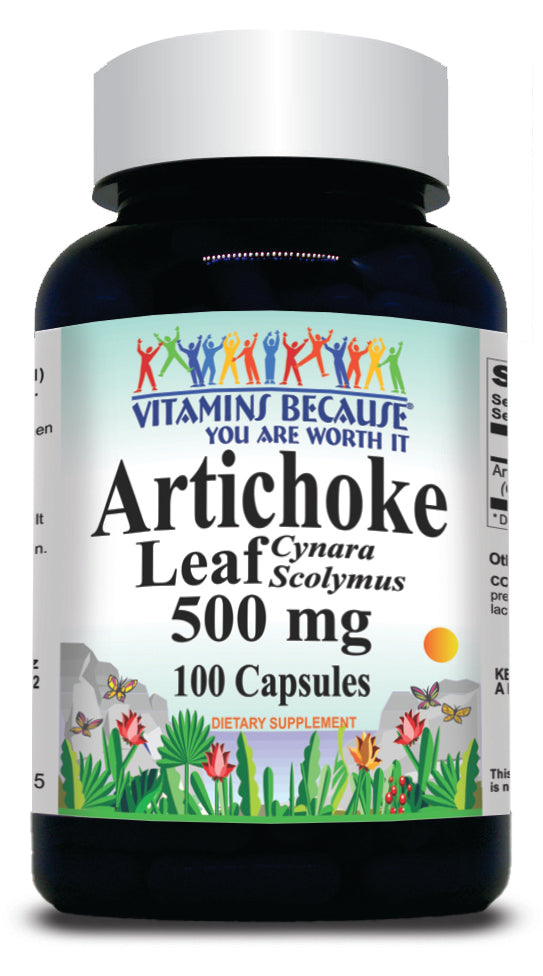 BUY 1 GET 2 FREE Artichoke Leaf 500mg 100 Capsules