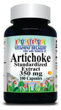50% off Price Artichoke Leaf Standardized Extract 350mg 100 Capsules 1 or 3 Bottle Price