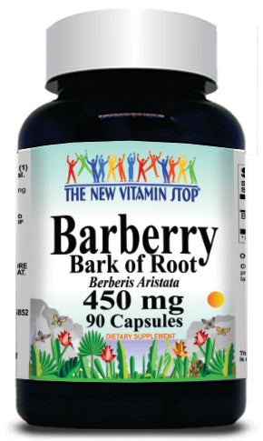 BUY 1 GET 2 FREE Barberry Bark of Root 450mg 90 Capsules