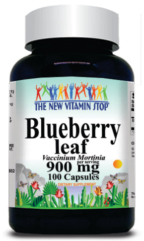 BUY 1 GET 2 FREE Blueberry Leaf 900mg 100 Capsules
